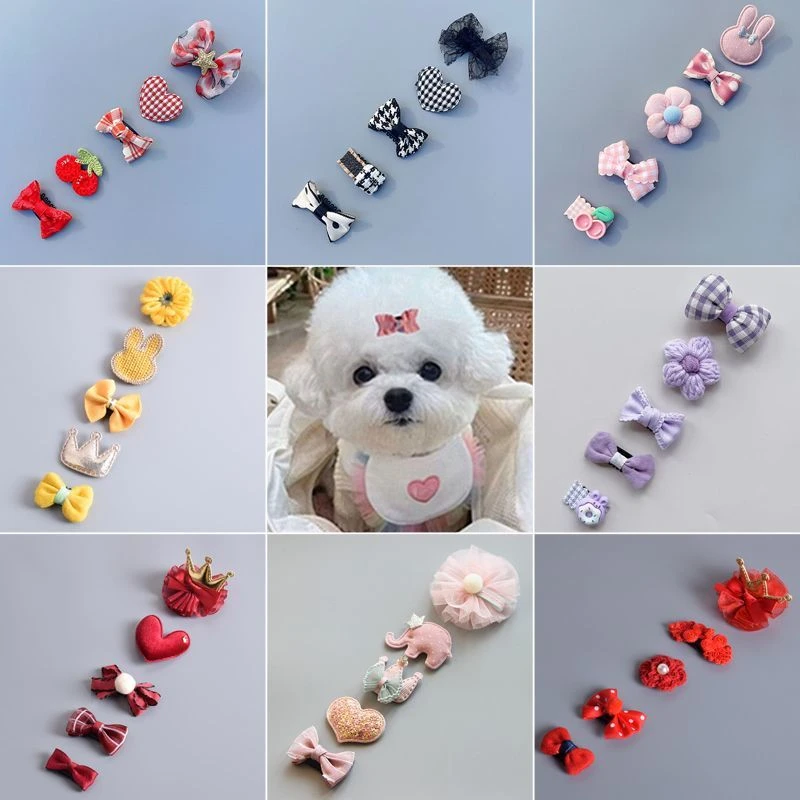 宠物发夹狗狗小夹子汗毛夹头饰不掉猫咪约克夏泰迪马尔济斯发卡