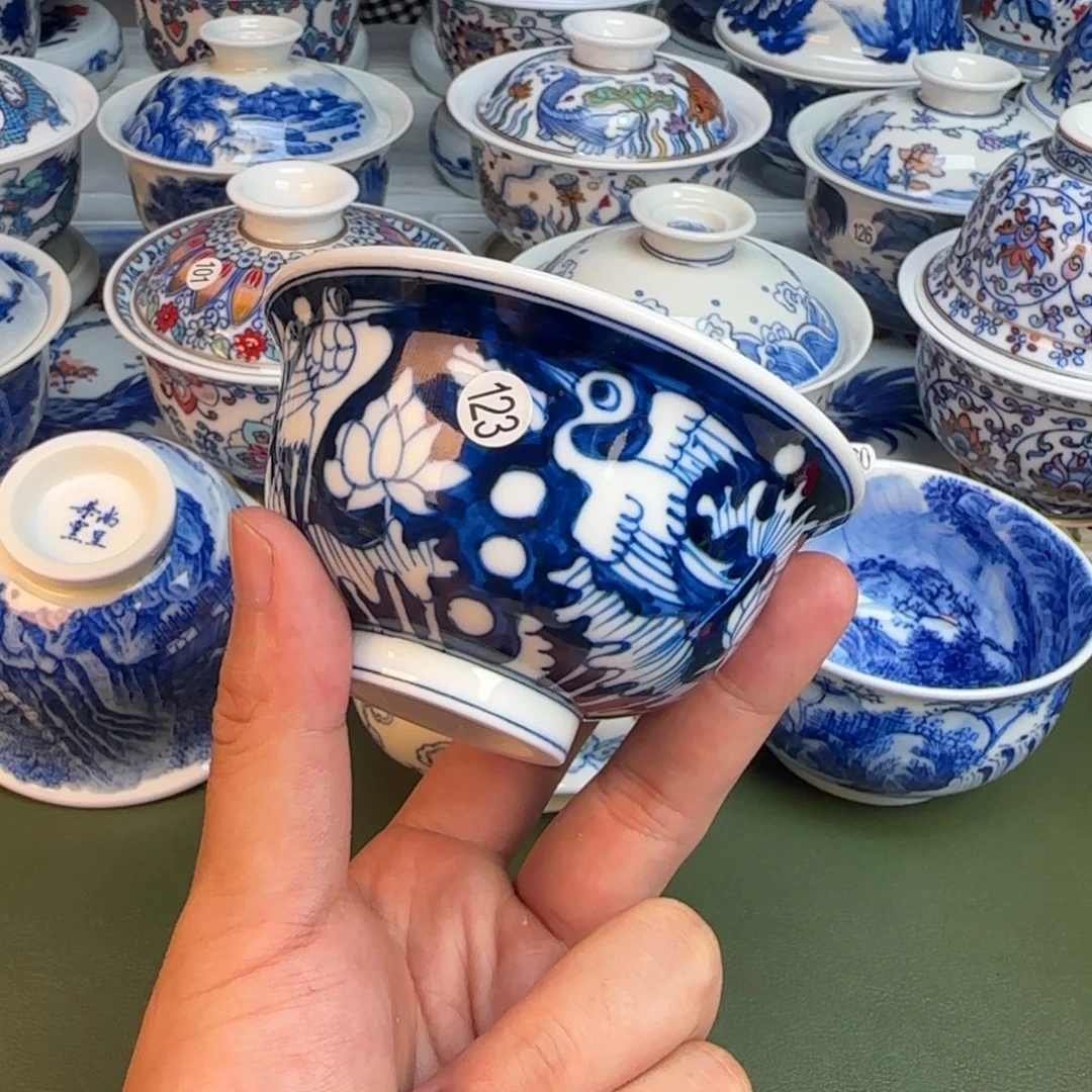彦祖纯手工手绘茶具123