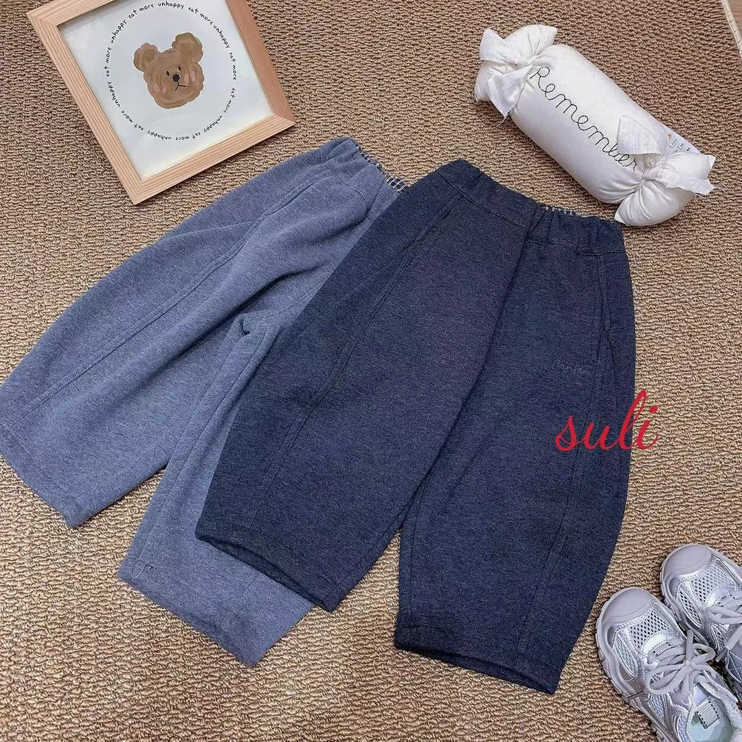 女童韩版百搭一体绒弯刀裤休闲裤（KUKU-9605-冬A）汉服