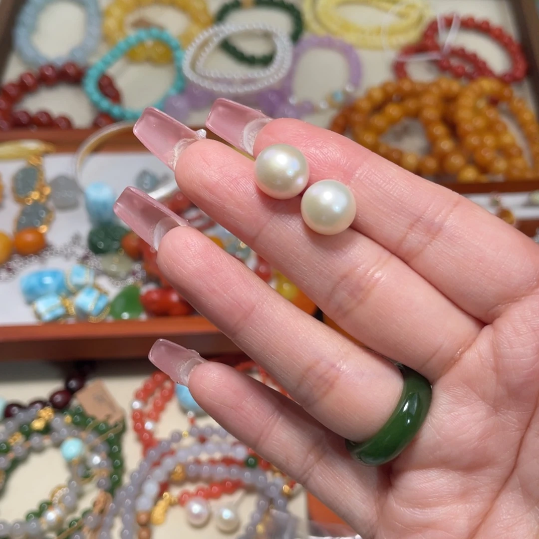 淡水珍珠耳饰银S925镶嵌那**?