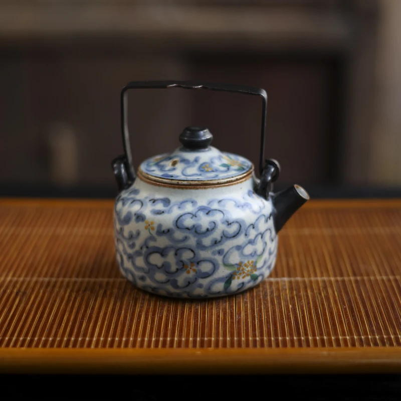 阿茶  金桂提梁壶(90ml)（朴壶0156）