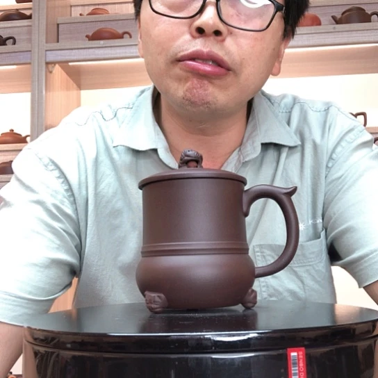 茶杯紫泥三足金蟾容量400