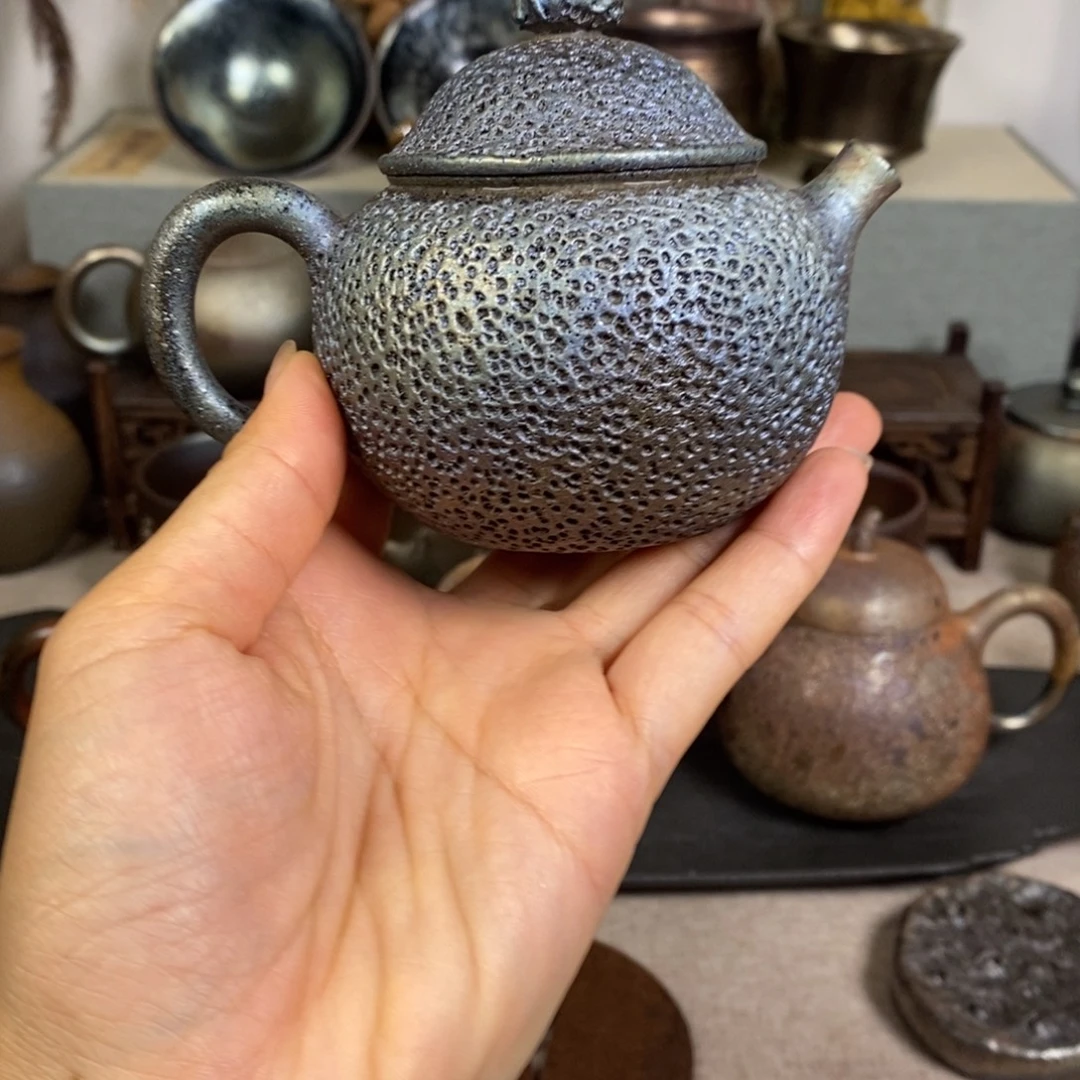 千***茶建水紫陶柴烧茶壶