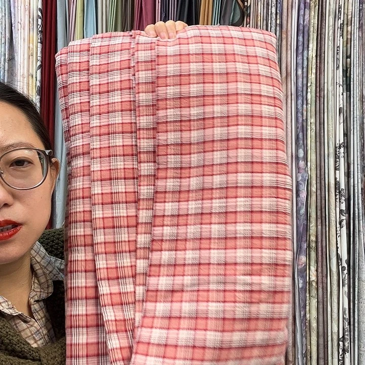 棉超柔色织提花双层纱特 价