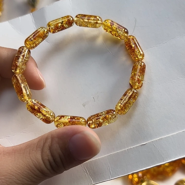 琥珀（花珀）未镶嵌项圈