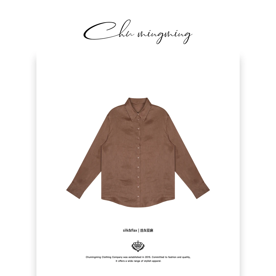 【CHUMINGMING】《入微》丝亚麻衬衣CD2534