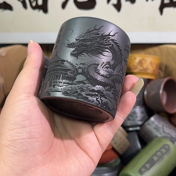 茶杯紫砂全手工紫砂主人杯