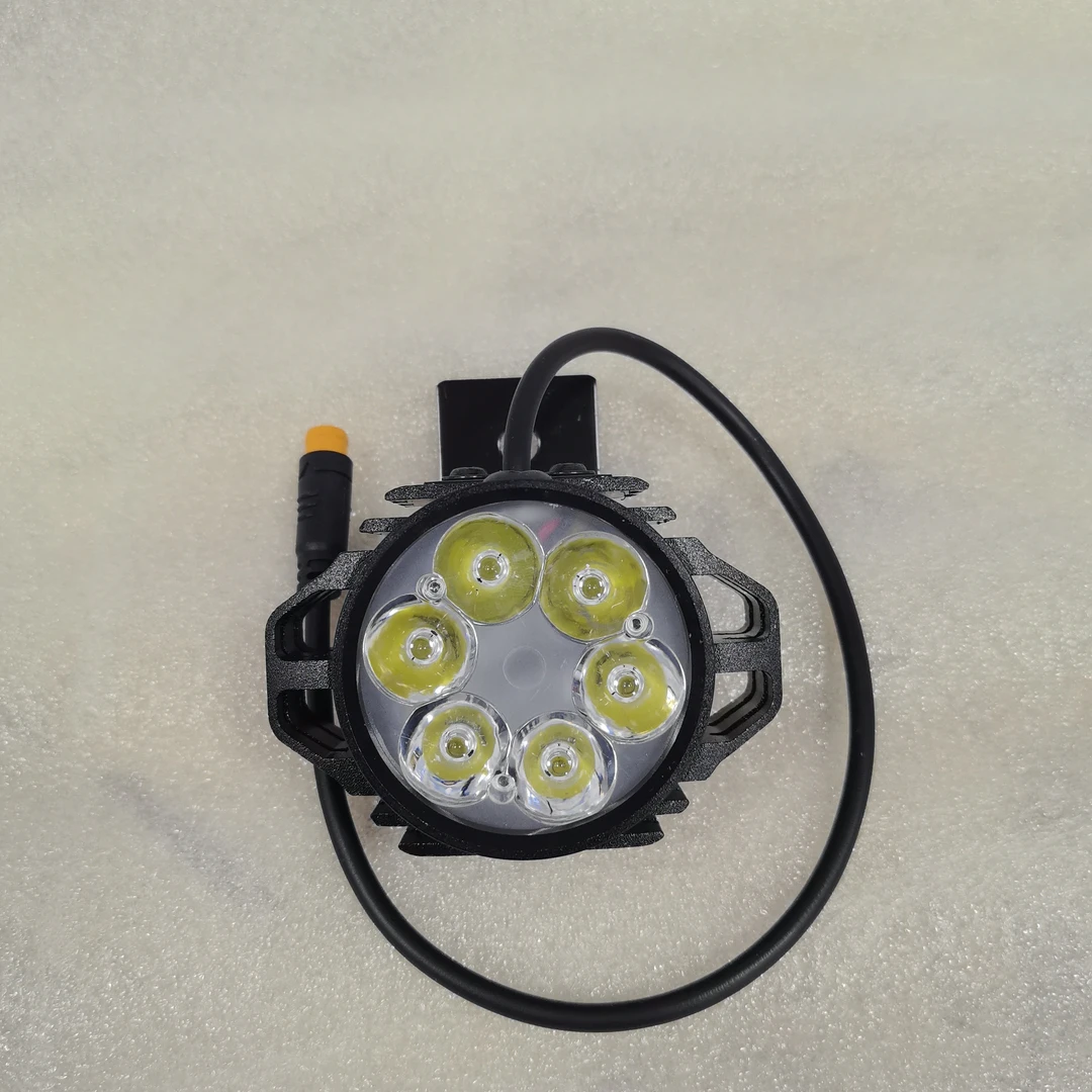 锋鸟通用三针前六灯珠大灯（改装）三针前灯超亮