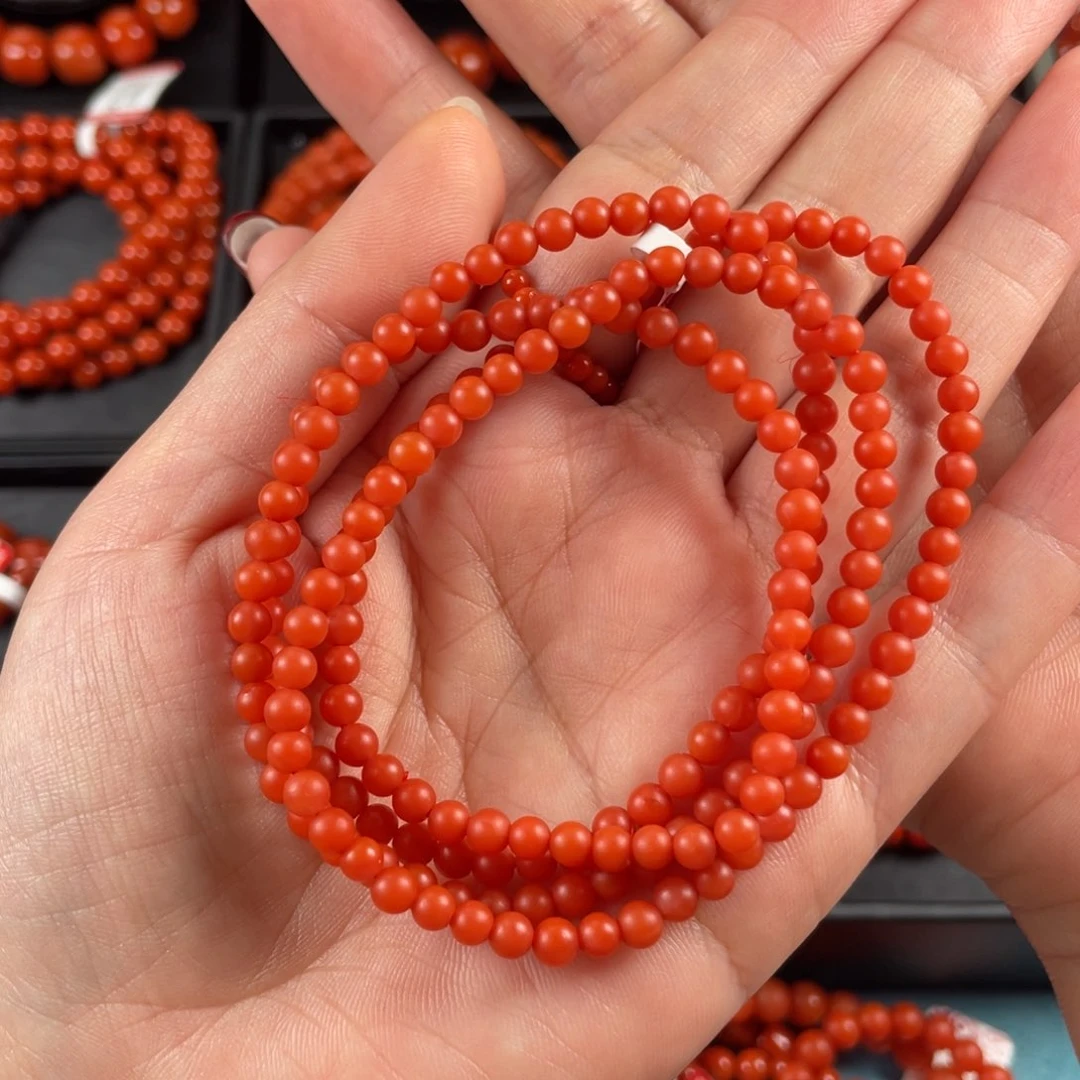 南红玛瑙手链未镶嵌如****䁔妞4