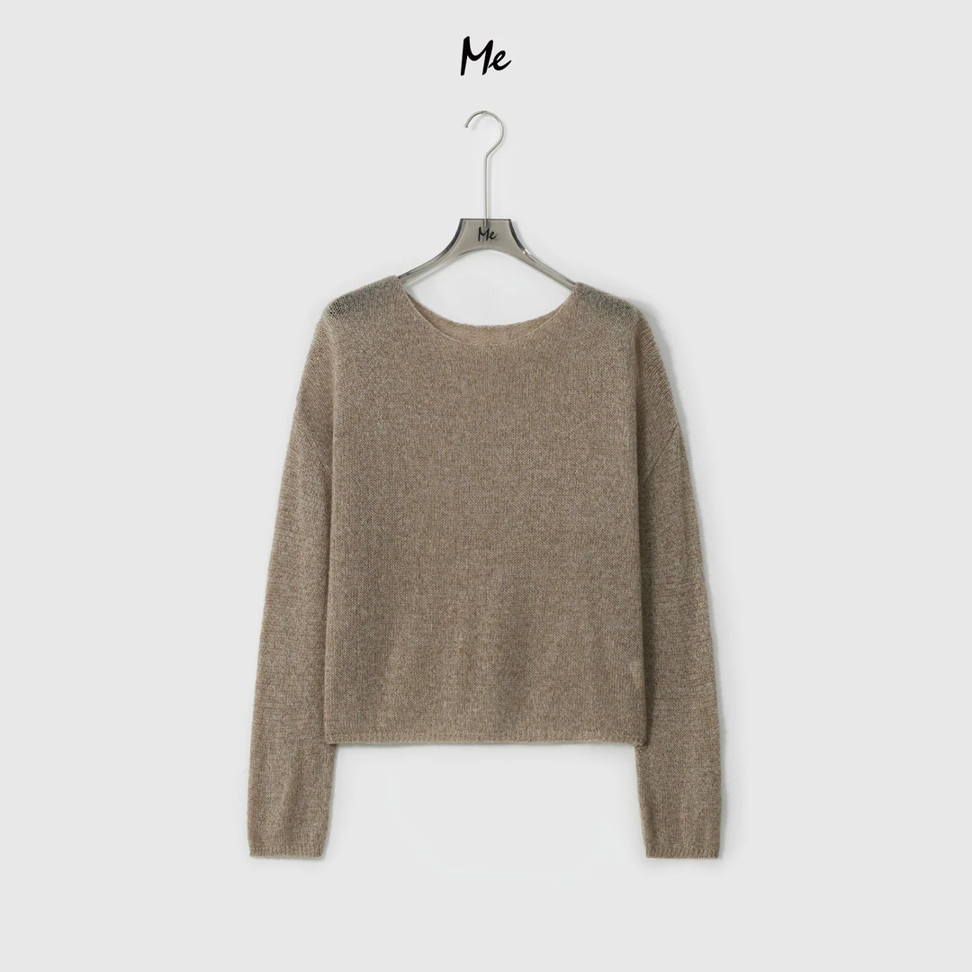 ME【海德堡】巨柔北纬37°山羊绒混纺显瘦百搭时尚针织毛衣MESA0889