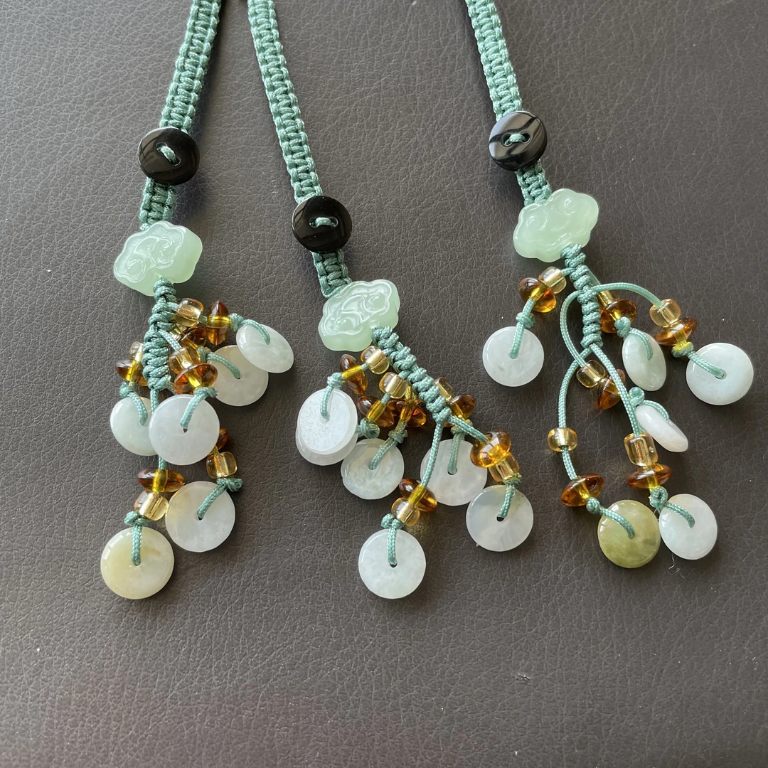 刘思懿年终清货天然翡翠车挂吊坠@多样性发一件@Y706