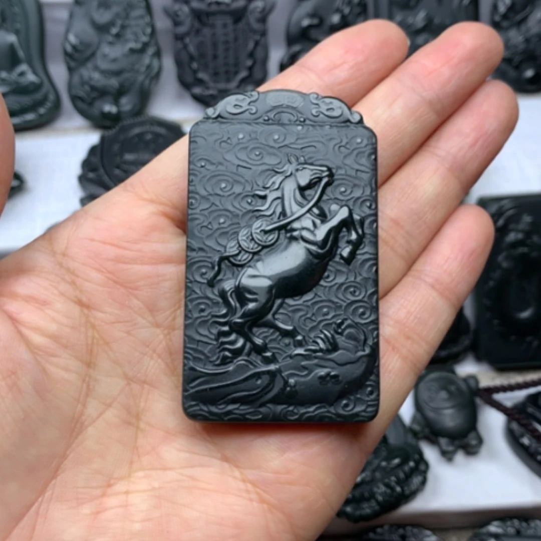 【闪购商品】颈饰未镶嵌和田玉双面雕刻