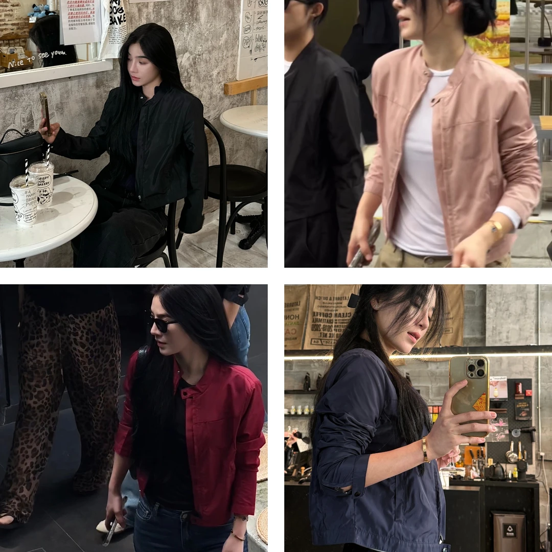 叮叮|百搭帅气通勤高质感夹克女外套1602