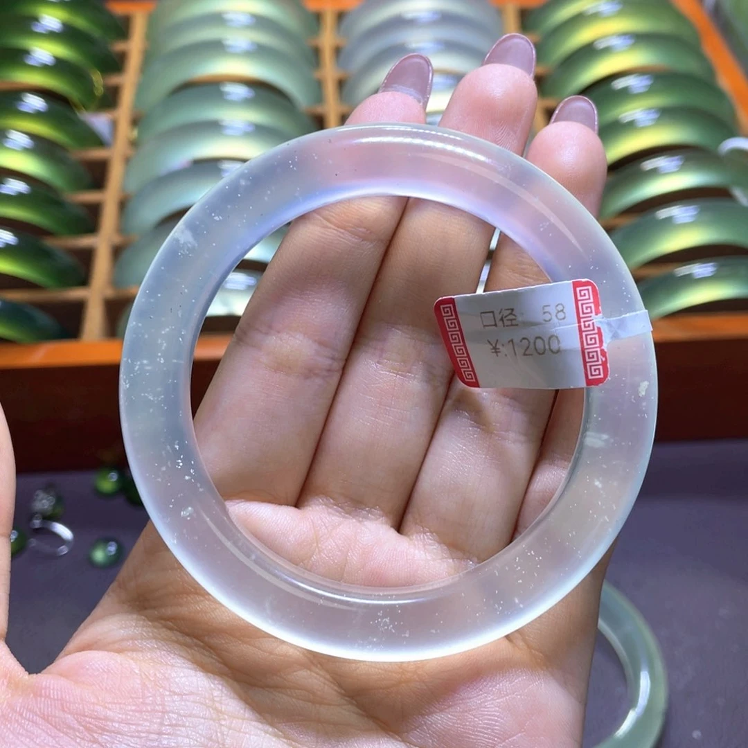 蛇纹石玉未镶嵌手镯5859