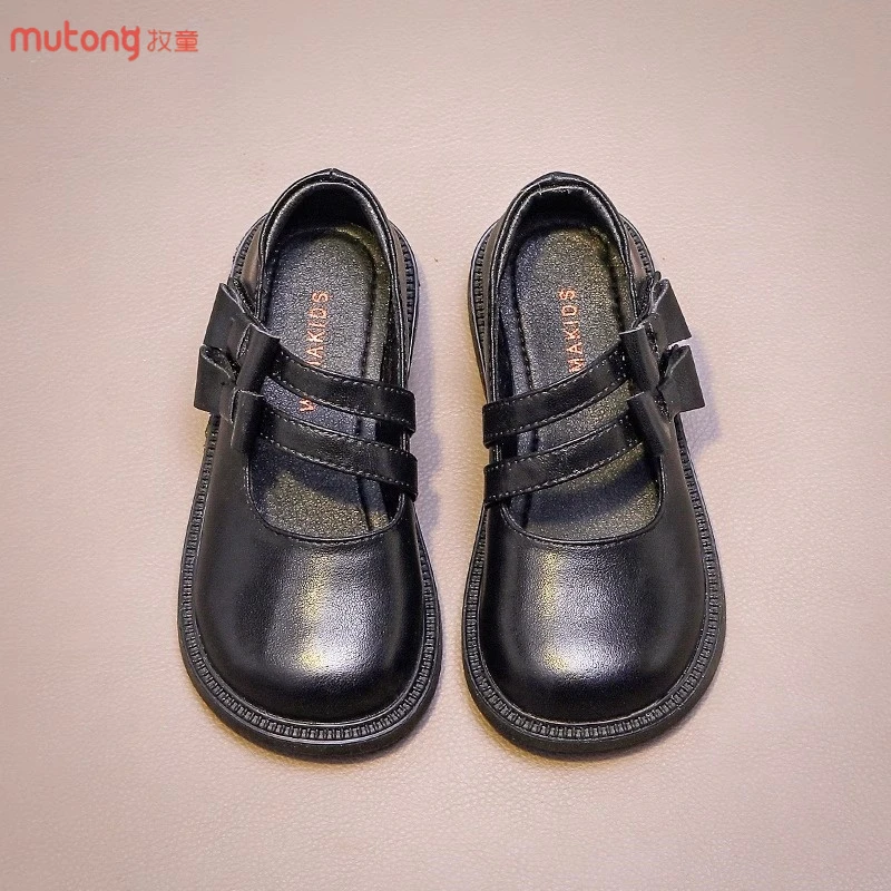 牧童女童小皮鞋2025春秋新款儿童公主单鞋软底宝宝鞋小女孩演出鞋