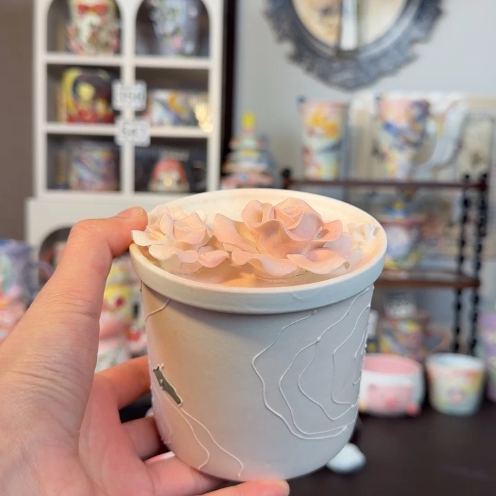 意陶手作创意陶瓷壹心茶叶罐