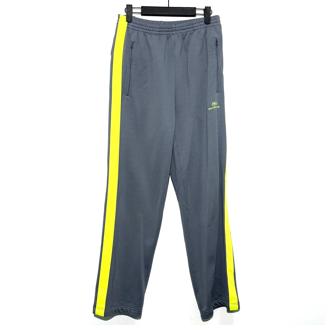 99新 Balenciaga/巴黎世家 44码 经典logo灰色休闲裤 0626
