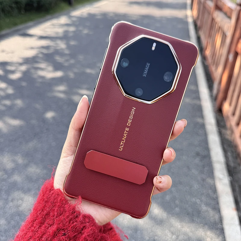 适用华为mate60RS非凡大师手机壳新款电镀旋转支架高档奢华外壳