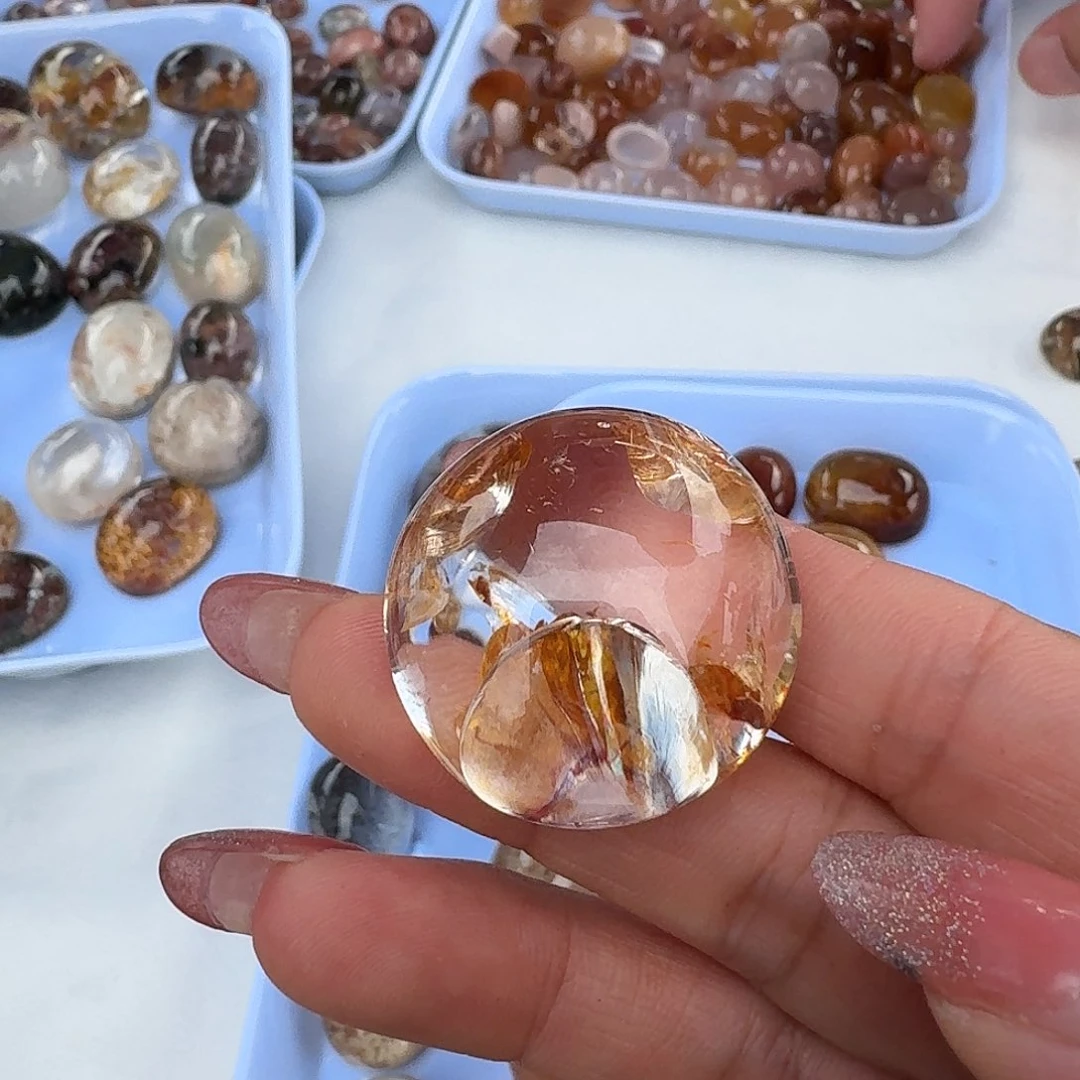 水晶珠宝半成品未镶嵌曲*