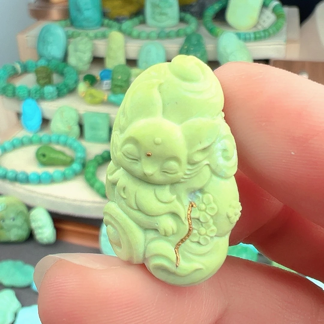 绿松石未镶嵌主播万珍