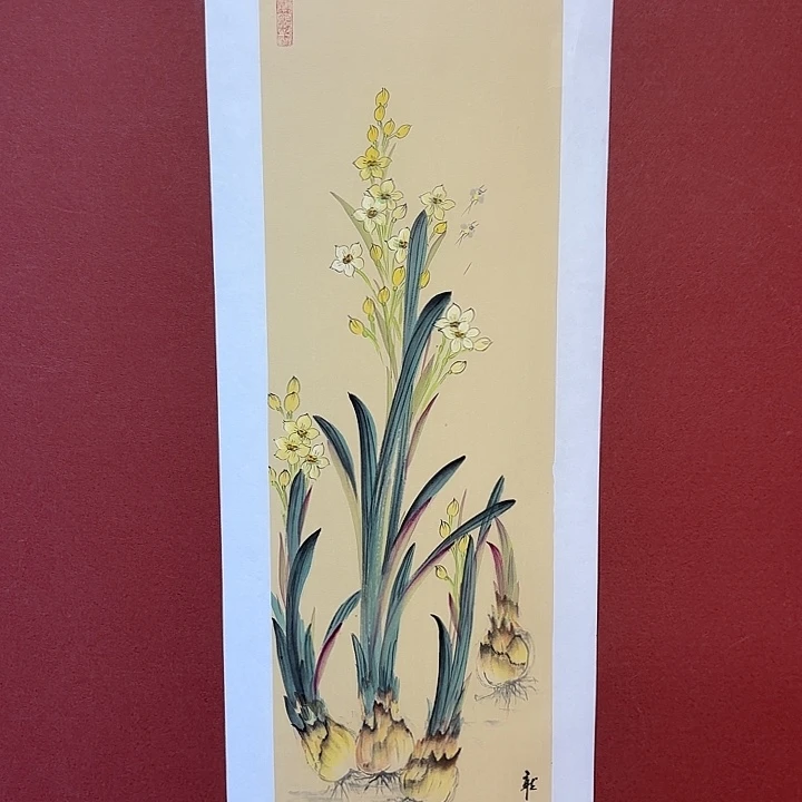 国画听兰老师花鸟