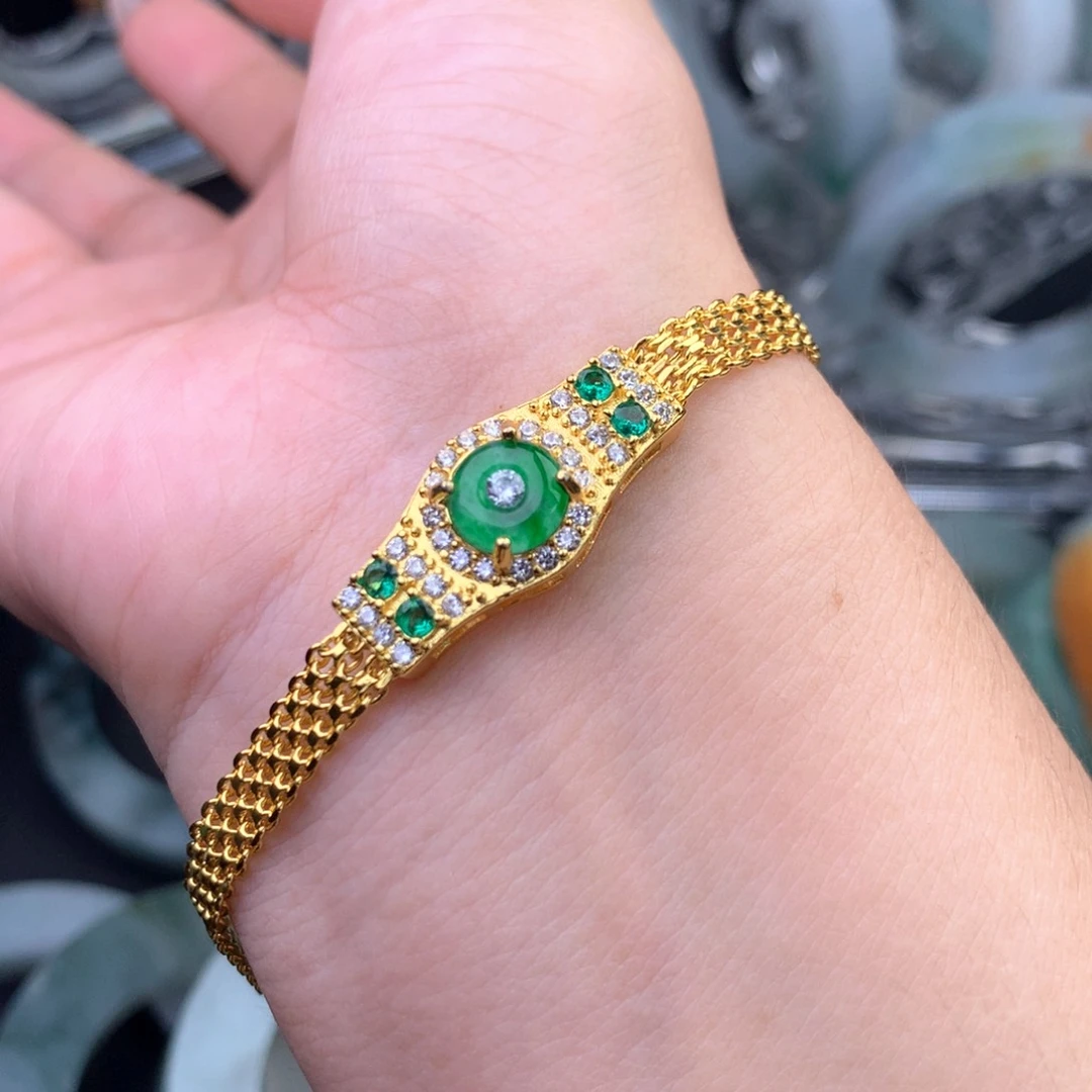 未镶嵌手链翡翠手链