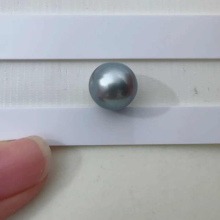 未镶嵌海水珍珠裸珠大溪地珍珠12.7面珠