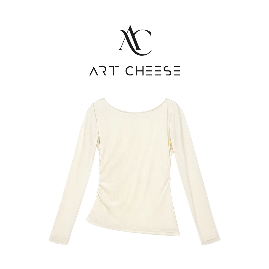 【芝士Cheese】失眠情书 气质长袖时尚百搭早秋丝绒晕染上衣