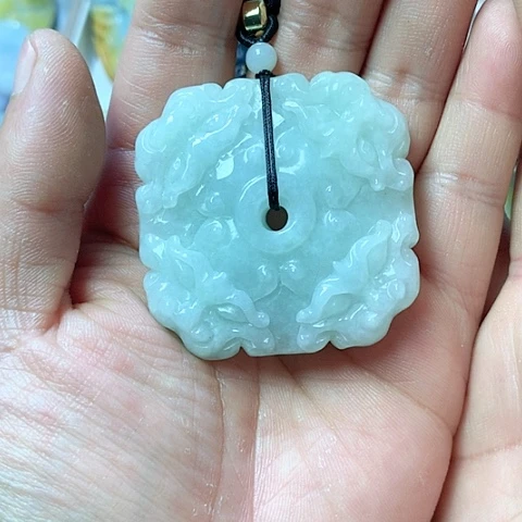 翡翠颈饰未镶嵌天然缅甸翡翠a货