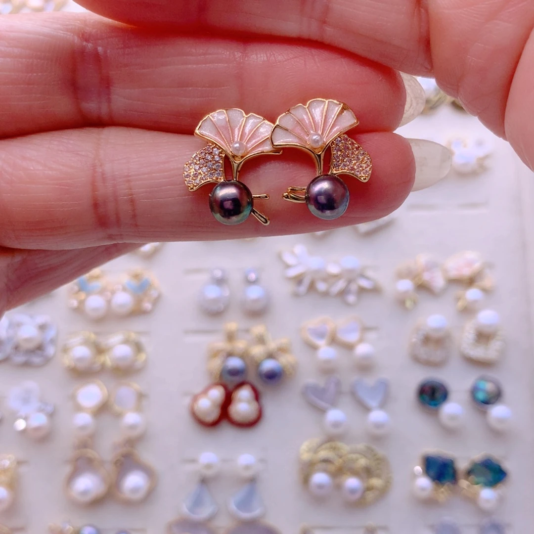 耳饰淡水珍珠合金