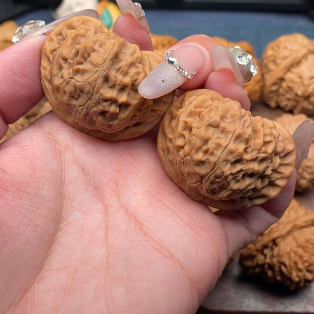 文玩核桃把件往**人全，桃心宫灯41➕