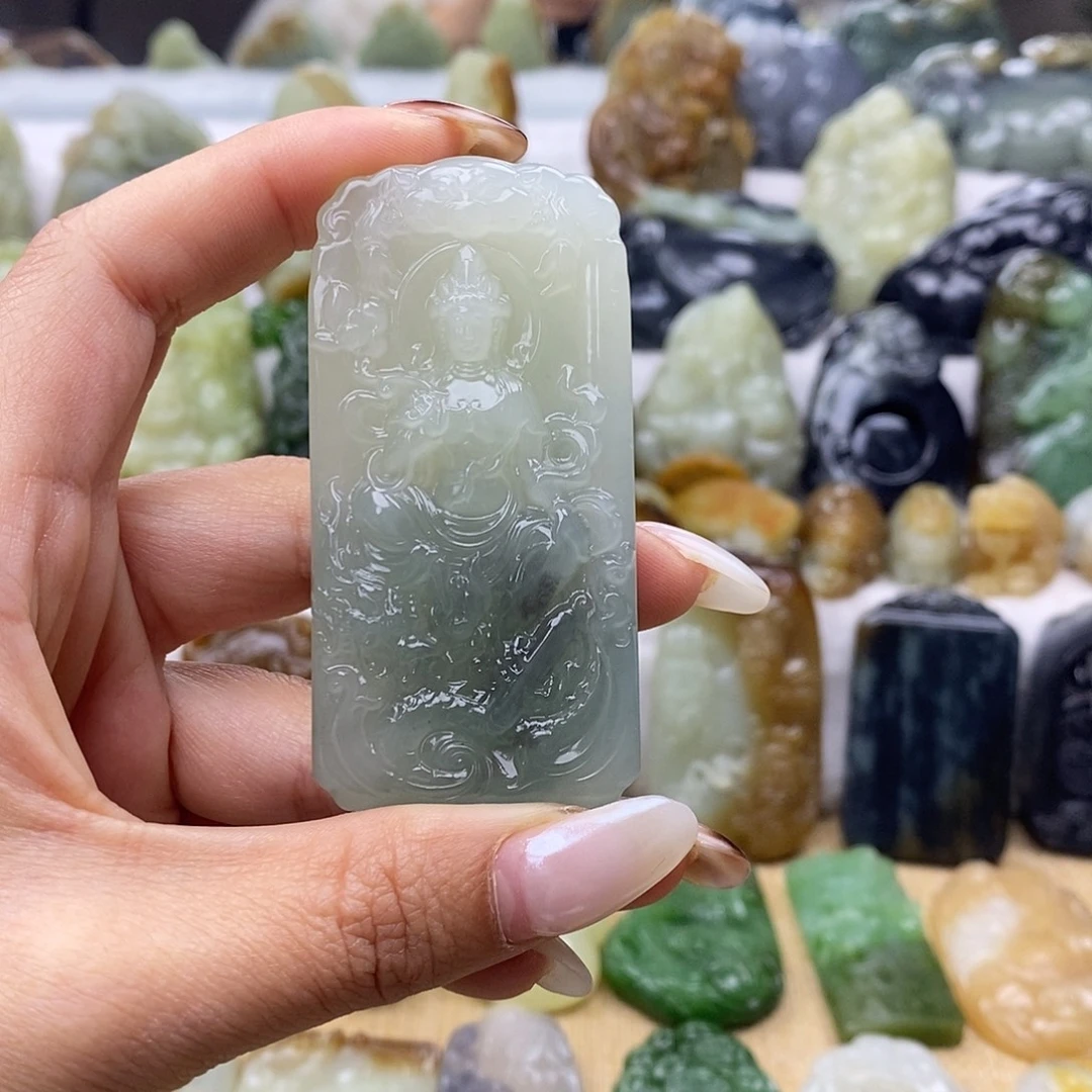 和田玉未镶嵌颈饰