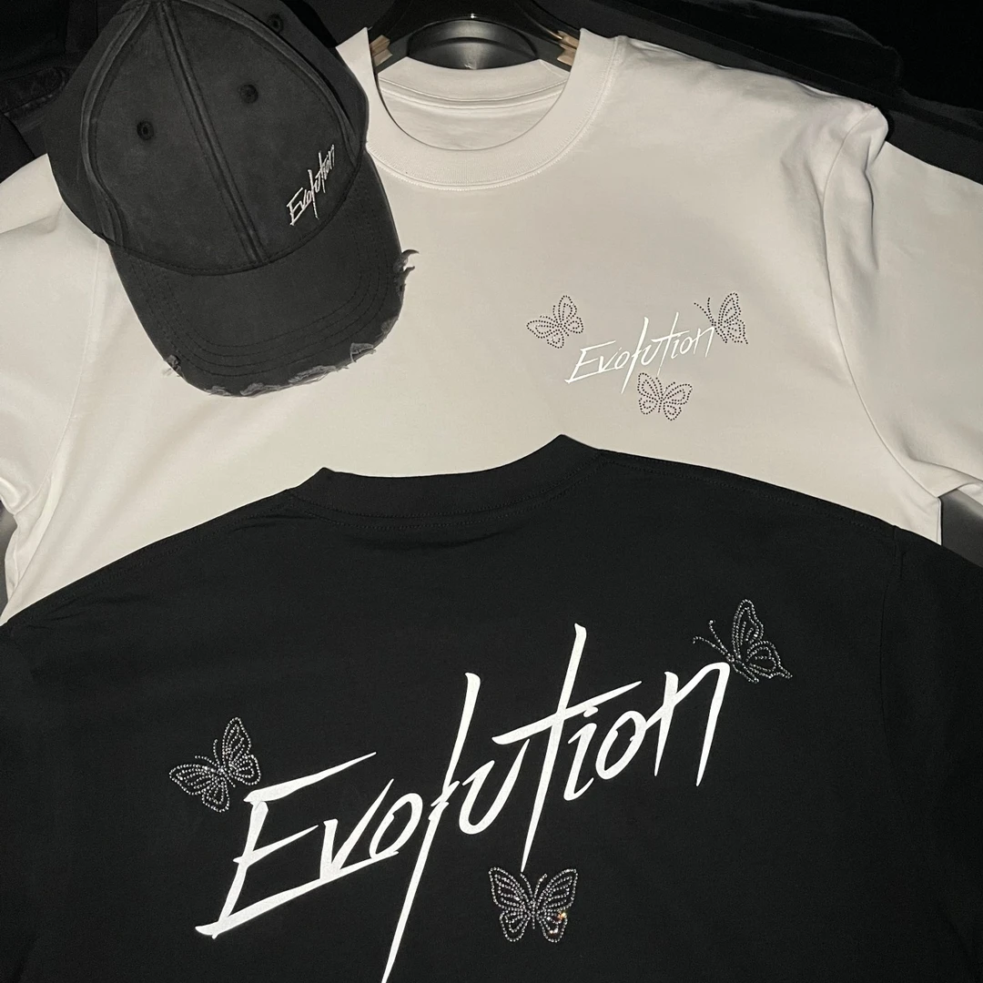 Evolution重庆应援款2025进化演唱会240克双纱短袖t恤半袖上衣