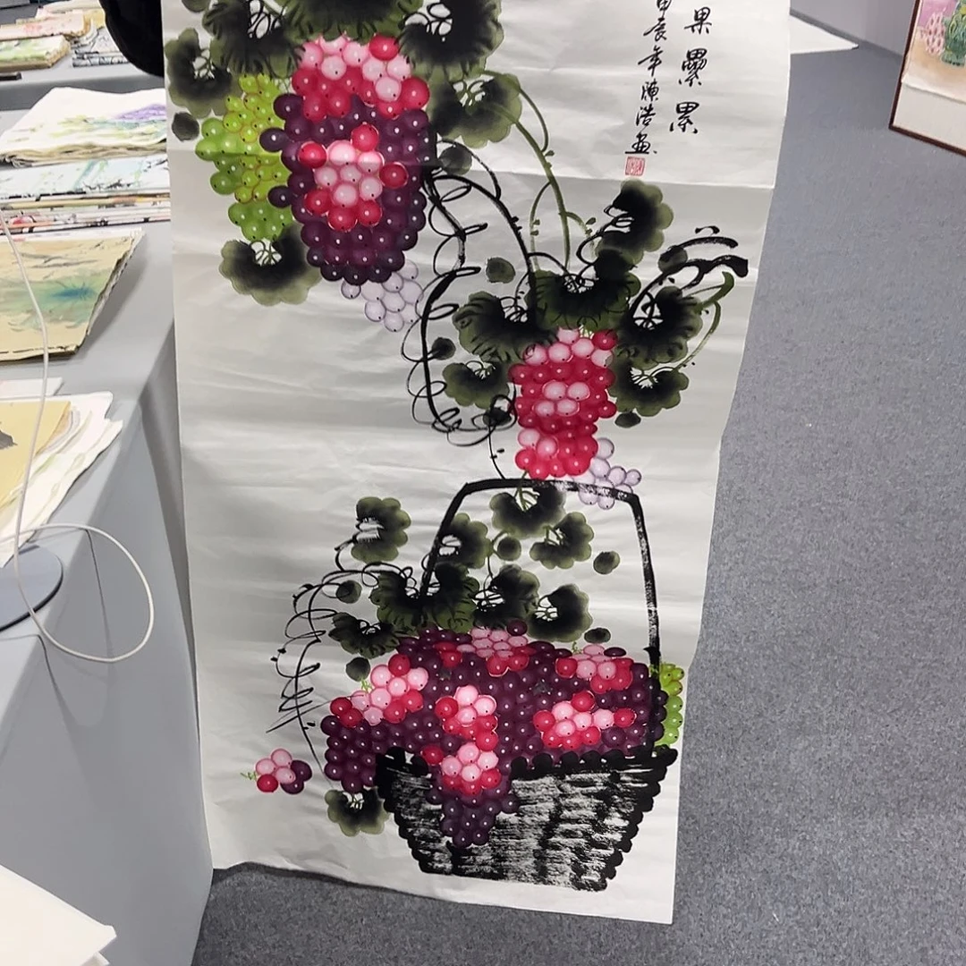 国画国画老师手绘作品