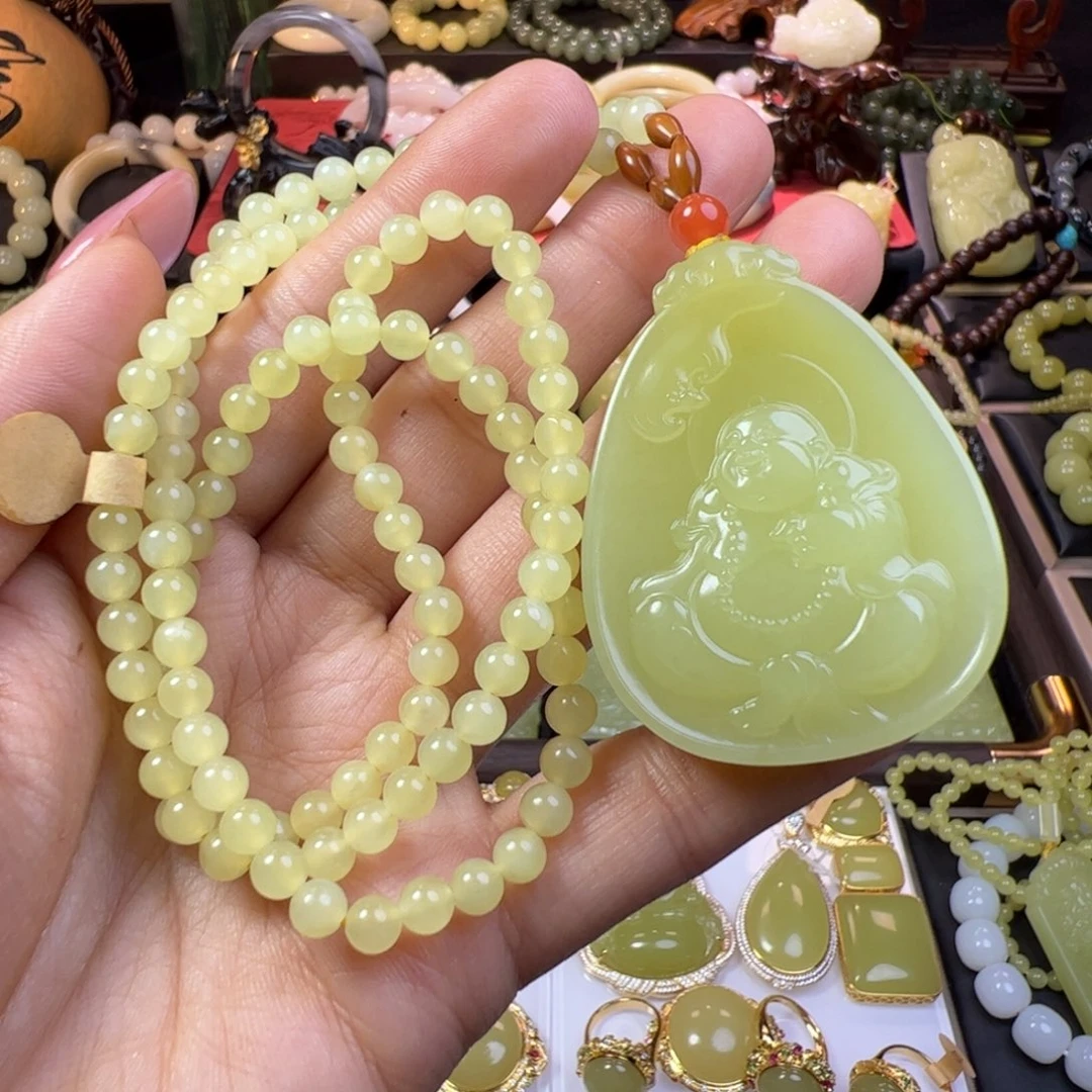 和田玉未镶嵌颈饰