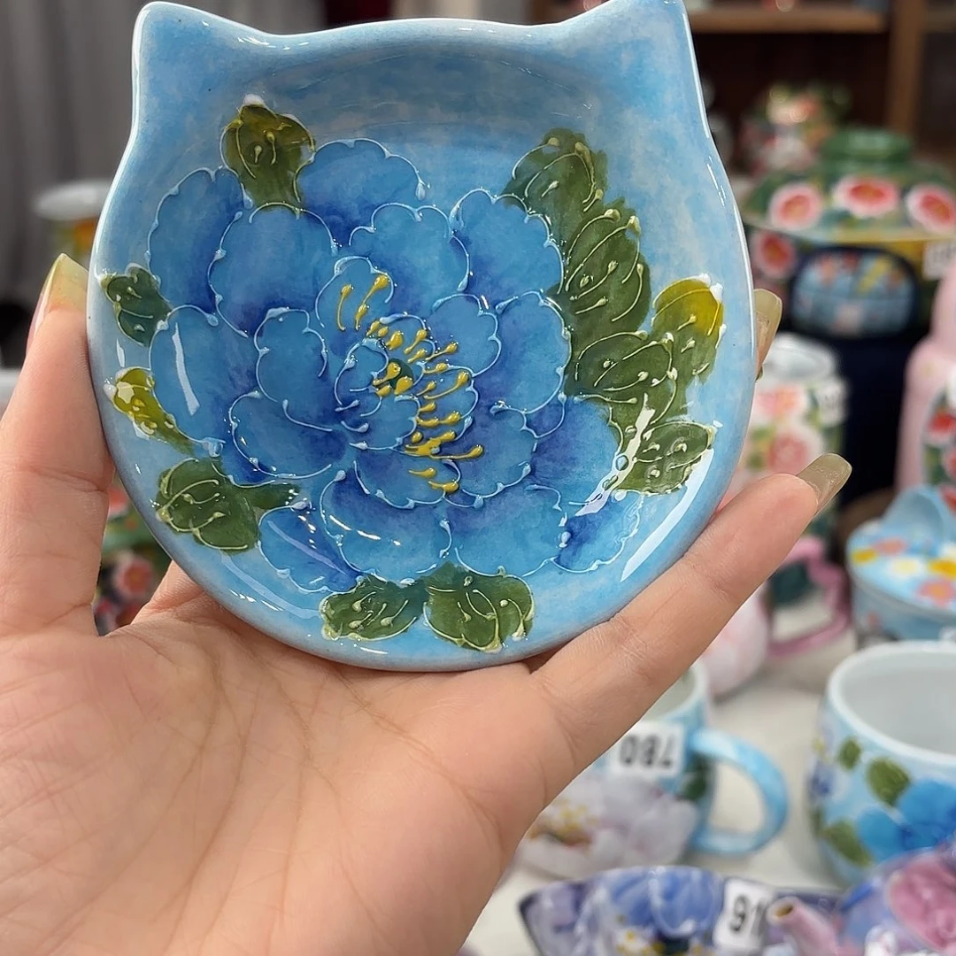 景德镇手绘高温釉下彩陶瓷茶具