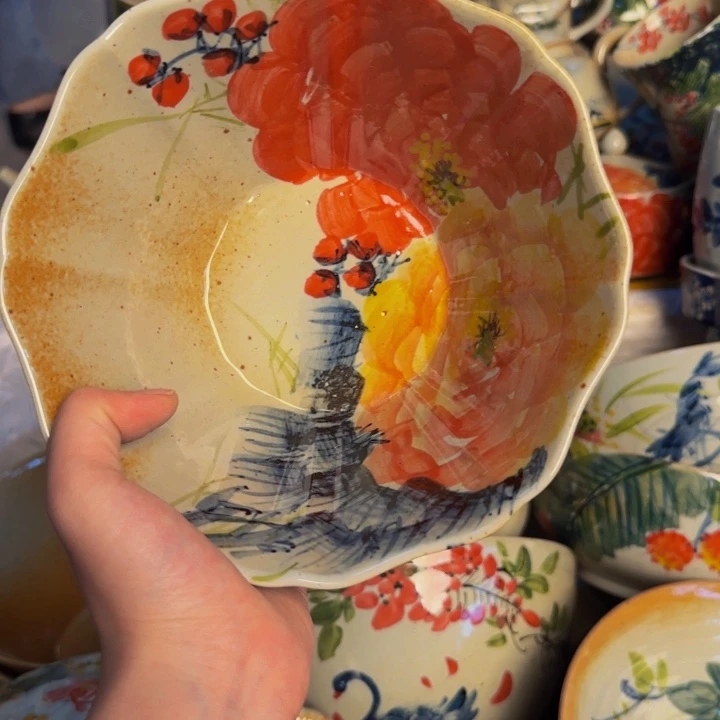瓷片景德镇陶瓷手工手绘