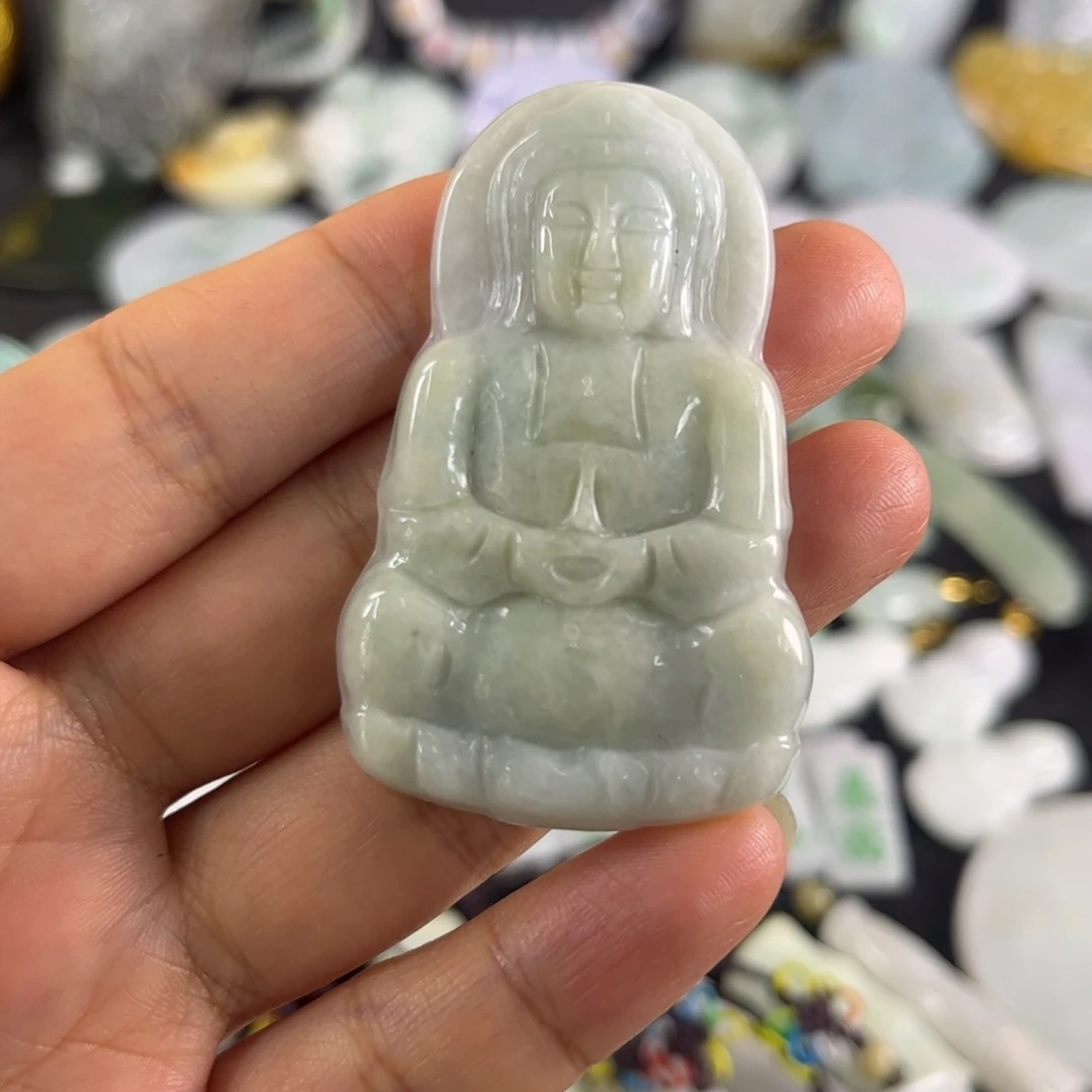 翡翠未镶嵌吊坠(不含链)瑕疵