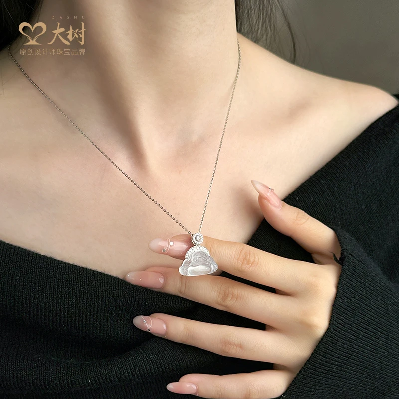 高定 天然A货翡翠/18k金镶嵌/佛公（9002）