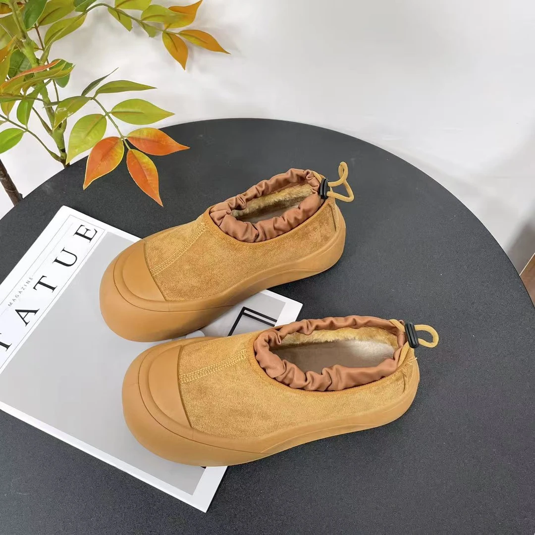 KC850卡时尚加绒加厚雪地靴2025秋冬季防寒保暖增高防滑面包棉鞋