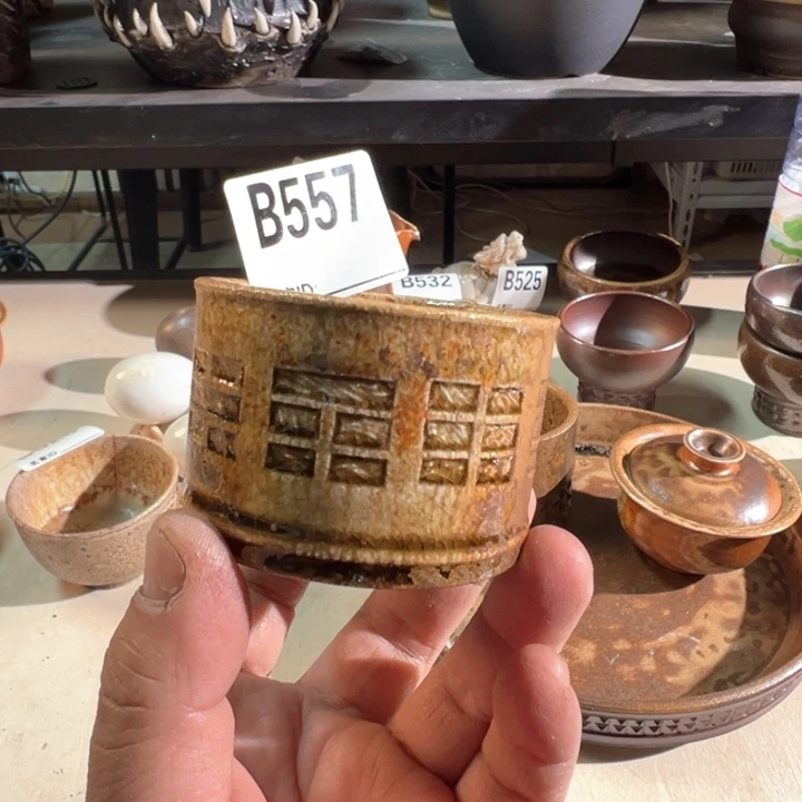 摆件聖**皇557景德镇手工柴烧主人杯