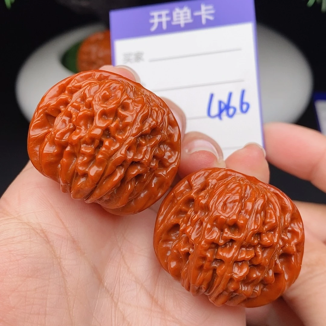 文玩核桃把件38四座楼466