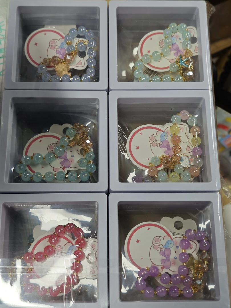 非金属仿水晶手链 创意手串一单18个发