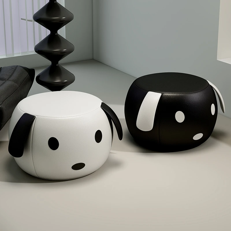 小凳子家用客厅茶几板凳沙发脚凳儿童坐墩可爱软包矮凳门口换鞋凳