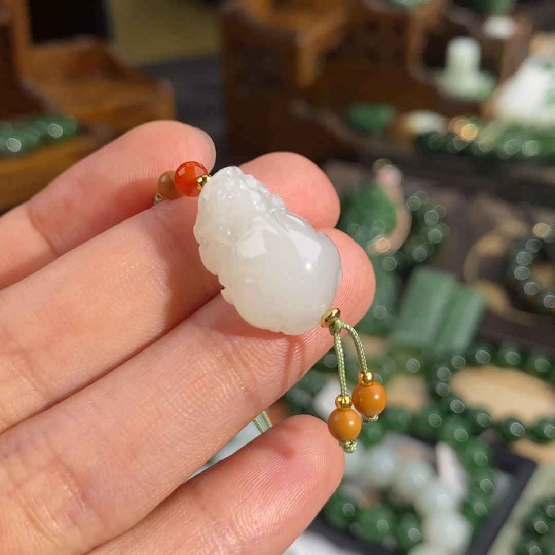 和田玉（白玉）颈饰未镶嵌