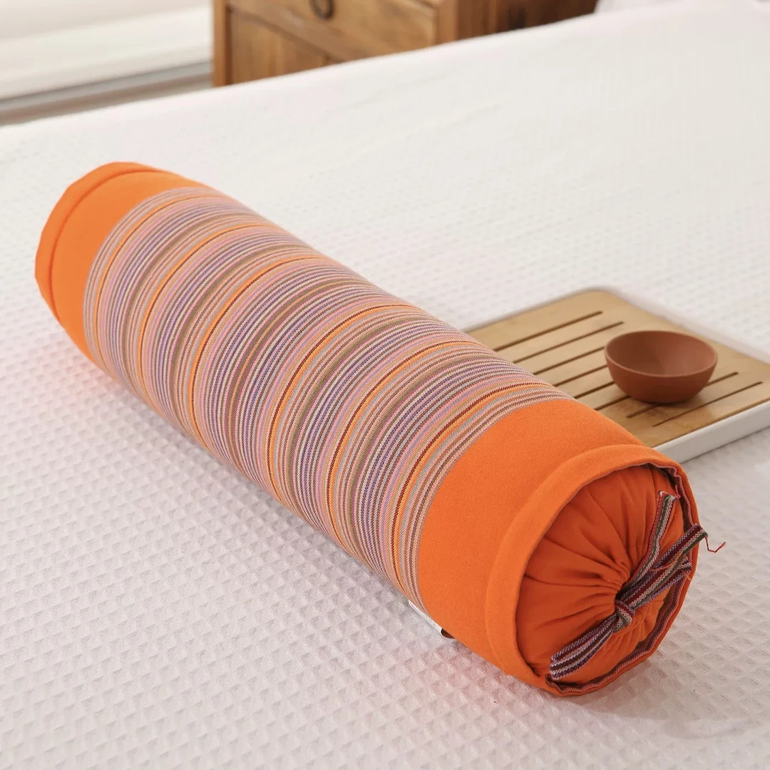 【圆柱枕-成人加大】单人成人荞麦颈椎枕枕头