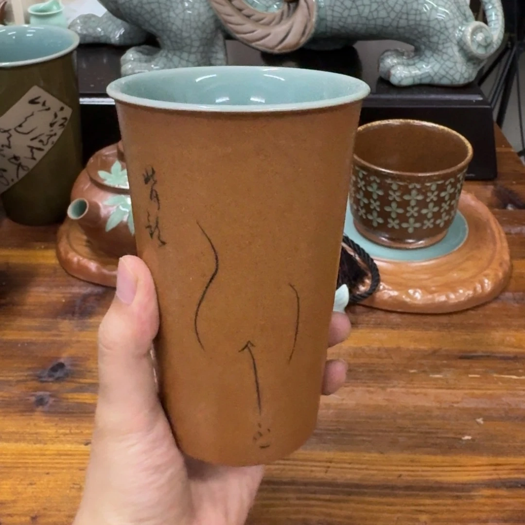 龙泉青瓷茶具微瑕1253