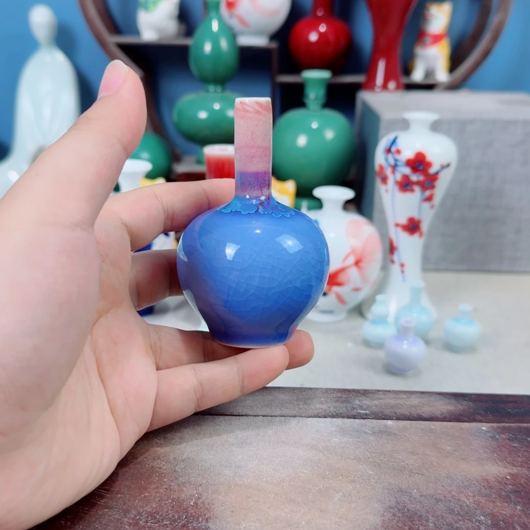 陶瓷手工小花器摆件
