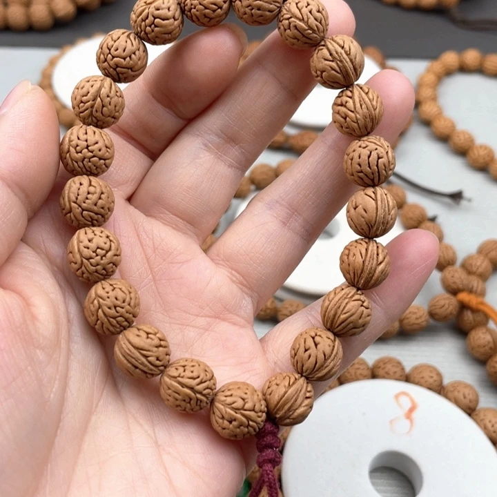 余***米手串/手链核桃11.5尺寸野生桃核手持