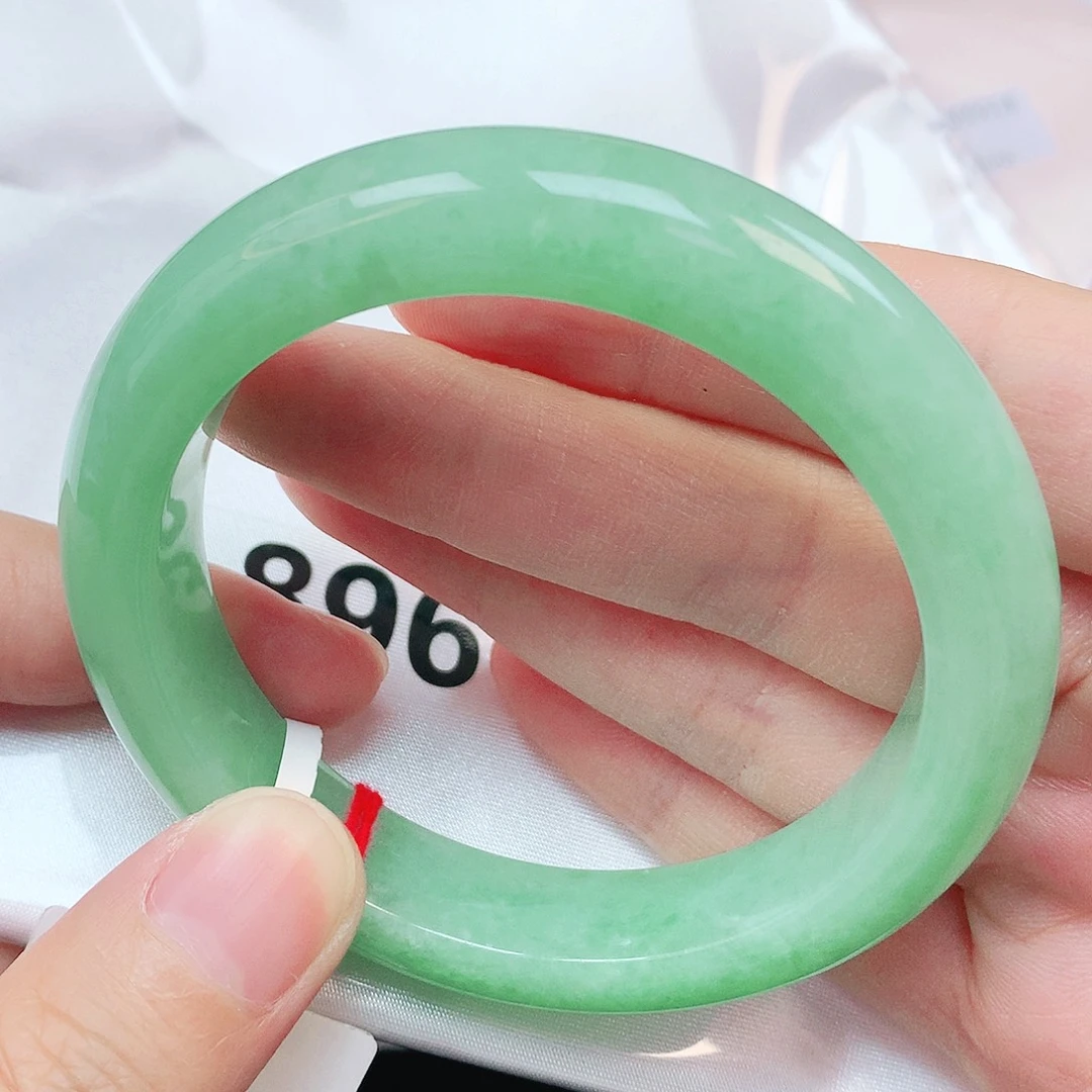 翡翠未镶嵌手镯抖音896